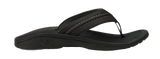 OluKai Mens Hokua Sandals-Black/Dark Shadow