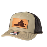 Oceans East Virginia Leather Patch Hat