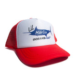 Oceans East Red & White "Lil" Marlin Hat-BIG