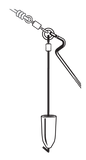 VMC Tokyo Rig Heavy Duty Worm Black Nickel