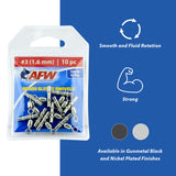 AFW Brass Sleeve Swivels Nickel 10pk