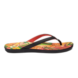 OluKai Womens Ho'Opio Hau Sandals-Black/Pineapple