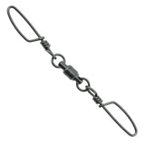 AFW Dual SS Ball Bearing Snap Swivel Black