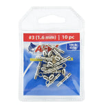 AFW Brass Sleeve Swivels Nickel 10pk