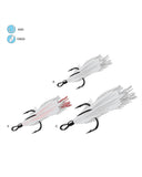 Gamakatsu Feathered White/White Treble Hook