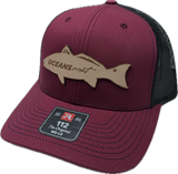 Oceans East Redfish Leather Patch Hat