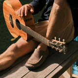 Olukai Moloa Leather Slipper - Toffee/Dark Wood