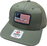 Oceans East American Flag Hat
