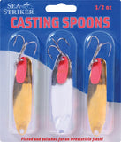 Sea Striker Casting Spoon w/ Teaser Tab 3pk