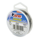 AFW Surflon Nylon Coated SS Leader Black 30ft
