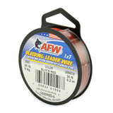 AFW Surflon Nylon Coated SS Leader Blood Red 30ft