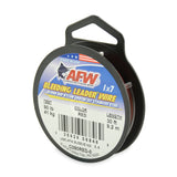 AFW Surflon Nylon Coated SS Leader Blood Red 30ft