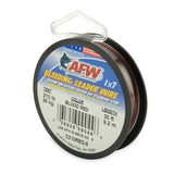 AFW Surflon Nylon Coated SS Leader Blood Red 30ft