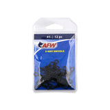 AFW Brass 3-Way Swivel Black 12pk