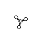 AFW Brass 3-Way Swivel Black 12pk