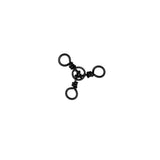 AFW Brass 3-Way Swivel Black 12pk