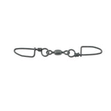 AFW Brass Dual Coastlock Snap Swivel Black