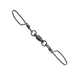 AFW Dual SS Ball Bearing Snap Swivel Black