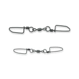 AFW Brass Dual Coastlock Snap Swivel Black