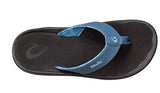 OluKai Mens 'Ohana Sandals-Vintage Blue/Black